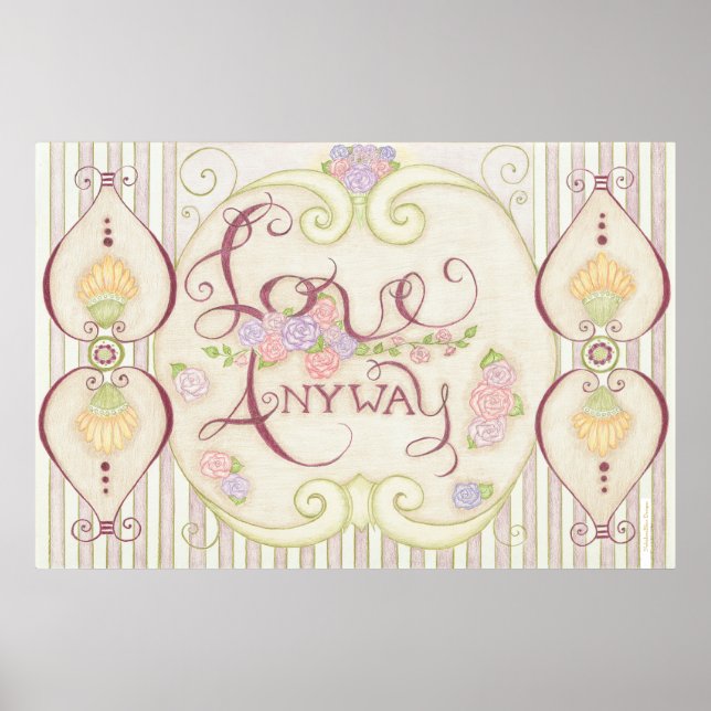 Liebe Anyway (Embellished Design) Poster (Vorne)