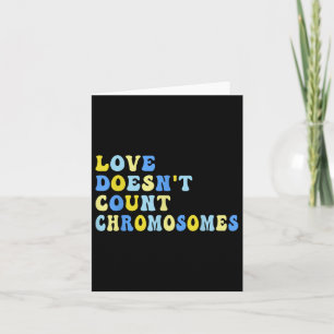 Liebe Anzahl der Chromosomen T21 Down Syndrom Aw Karte