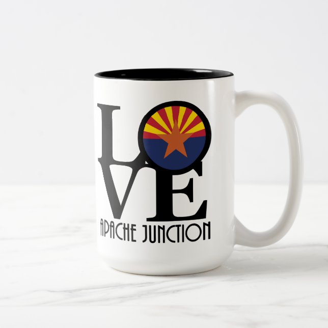LIEBE Apache Junction Zweifarbige Tasse (Rechts)