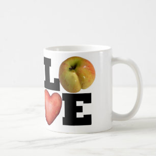 LIEBE Apple Heart Potato Tasse