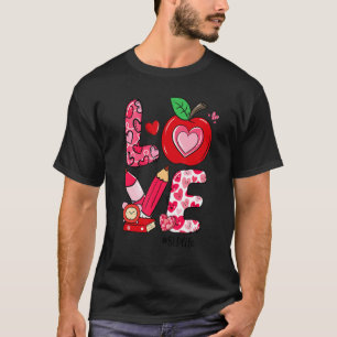 LIEBE Apple Heart SLP Life Valentinstag T-Shirt