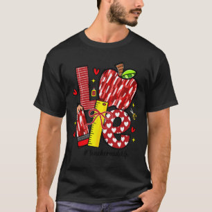 Liebe Apple Pencil Lehrer Assistent Leben Bogen He T-Shirt
