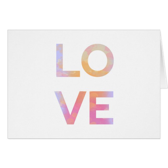 Liebe, Aquarell (Vorderseite (Horizontal))