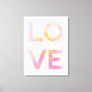 Liebe, Aquarell Leinwanddruck