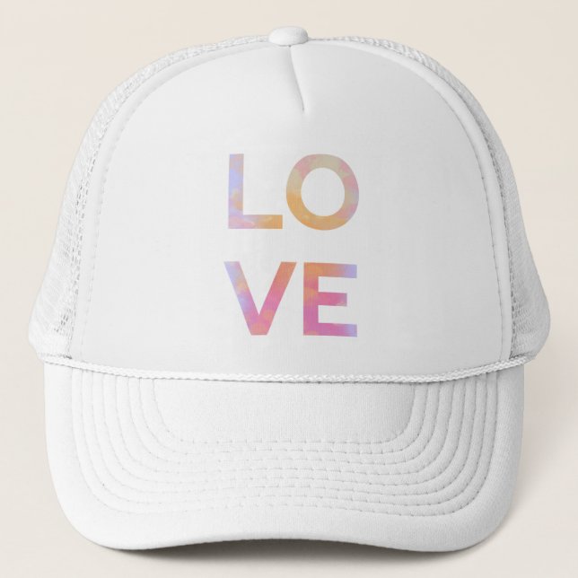 Liebe, Aquarell Truckerkappe (Vorderseite)