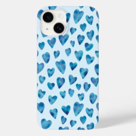 Liebe, Aquarellblau Case-Mate iPhone 14 Hülle