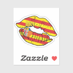 Liebe Aragon Aragonese Lipstick Aufkleber