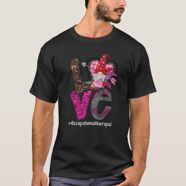 Liebe Arbeitstherapeut Genomherz Valentine T-Shirt (Vorderseite)