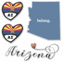 Liebe Arizona 3 Verschiedene Designs, Aufkleber Di
