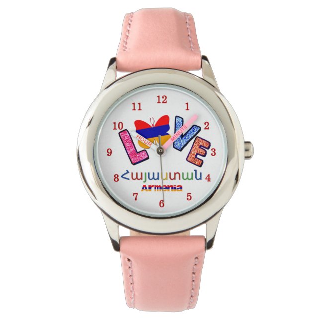 Liebe Armenia eWatch Armbanduhr (Vorderseite)
