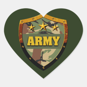 Liebe Army Classic Round Sticker