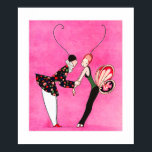 Liebe. Art Deco Art Print Poster<br><div class="desc">Liebe. Valentinstag Geschenk Fine Art Print. Art Deco Vintage Zeitschriftenillustrierung, ca. 1916. Matching Karten und Geschenke verfügbar in der Ferien / Valentinstag Kategorie unseres Stores.</div>