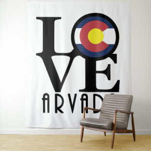 LIEBE Arvada Colorado Wandteppich