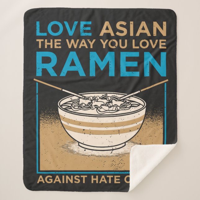 Liebe asiatisch, wie du Ramen magst Sherpadecke (Vorderseite)