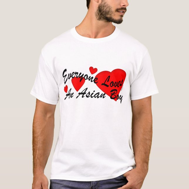 Liebe-Asiats-Junge T-Shirt (Vorderseite)