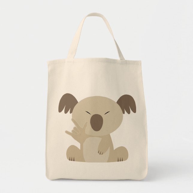 Liebe ASL I Sie Koala-Tasche Tragetasche (Vorne)