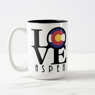 LIEBE Aspen Colorado 15oz Zweifarbige Tasse