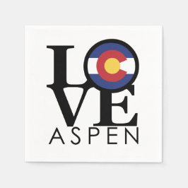 LIEBE Aspen Colorado Serviette