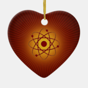 Liebe Atom Keramik Ornament