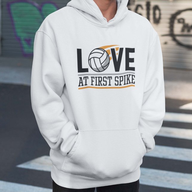 Liebe auf Anhieb Hoodie (volleyball hoodie love at first spike)