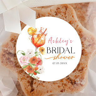 Liebe auf dem Aufkleber für das Erste Spritz-Braut