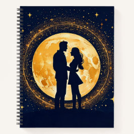 Liebe auf dem Mond Notizbuch
