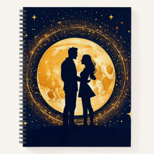 Liebe auf dem Mond Notizbuch