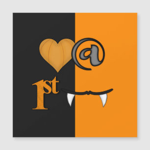 Liebe auf den ersten Biss Halloween Magnetkarte