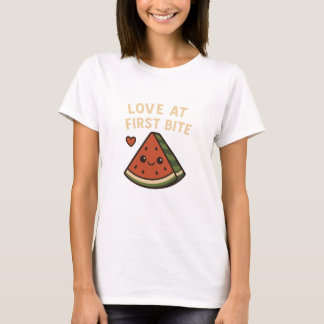 Liebe auf den ersten Biss Süße Wassermelone Lusti T-Shirt