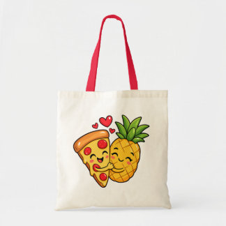 Liebe auf den ersten Bissen - Pizza trifft Ananas Tragetasche