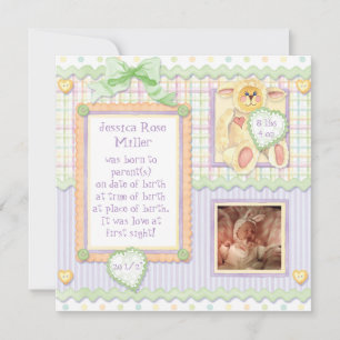 Liebe auf den ersten Blick, Geburtsankündigung des Ankündigung