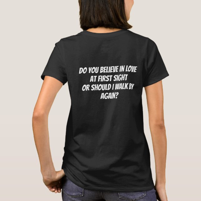 Liebe auf den ersten Blick  T-Shirt (Rückseite)