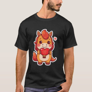 Liebe auf den ersten Galopp Feuerpferd Valentinsta T-Shirt