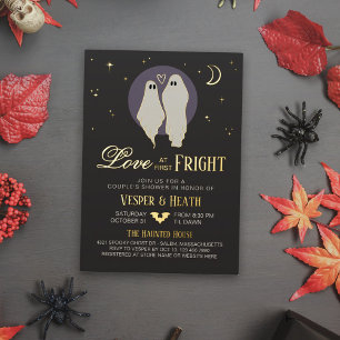 Liebe auf den ersten Schrecken Halloween Paarbaby- Folieneinladung