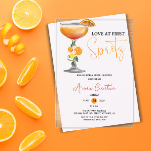 Liebe auf den ersten Spritz Brautparty-Cocktailget Acryleinladungen