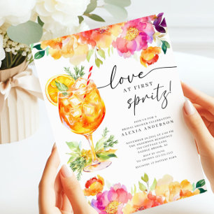 Liebe auf den ersten Spritz Brautparty-Einladung Einladung