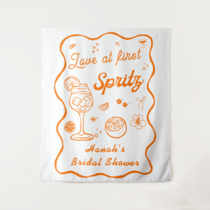 Liebe auf den ersten Spritz - Brautparty Wandteppich