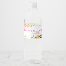 Liebe auf den ersten Spritz Brautparty Wasser Wasserflaschenetikett