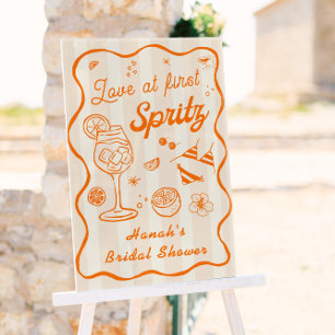 Liebe auf den ersten Spritz - Brautparty Willkomme Acrylschild