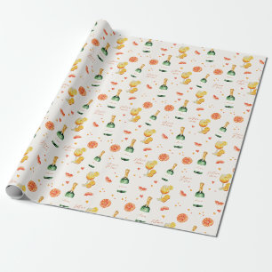 Liebe auf den ersten Spritz Citrus-Brautjungfer-Pa Geschenkpapier