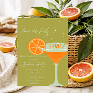 Liebe auf den ersten Spritz Grün Einladung