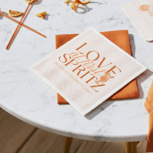 Liebe auf den ersten Spritz Junggesellinnenabschie Serviette