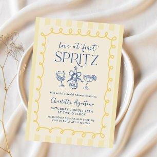 Liebe auf den ersten Spritz Sommer-Brautabschiedsp Einladung