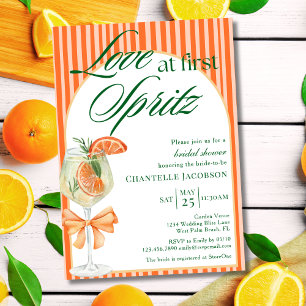 Liebe auf den ersten Spritzer Bow Cocktail Jungges Einladung