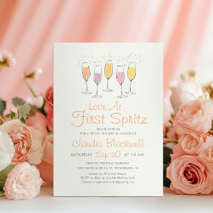 Liebe auf den ersten Spritzer - Brautparty Einladung