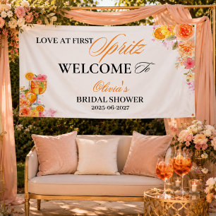 Liebe auf den ersten Spritzer Brautparty-Willkomme Banner