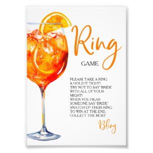 Liebe auf den ersten Spritzer Citrus Ring Game Hun Fotodruck