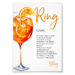 Liebe auf den ersten Spritzer Ringspiel Jagd nach  Fotodruck