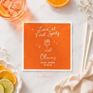 Liebe auf den ersten Spritzer  Serviette