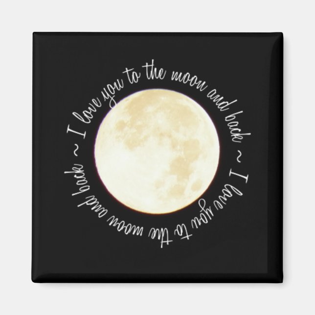 Liebe auf den Mond Magnet (Vorne)